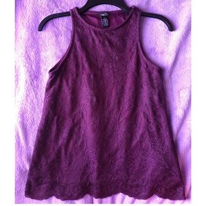 Plum Sleeveless Top